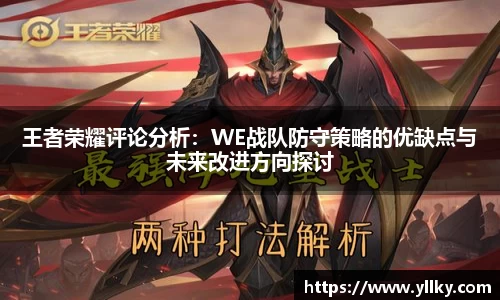 王者荣耀评论分析：WE战队防守策略的优缺点与未来改进方向探讨